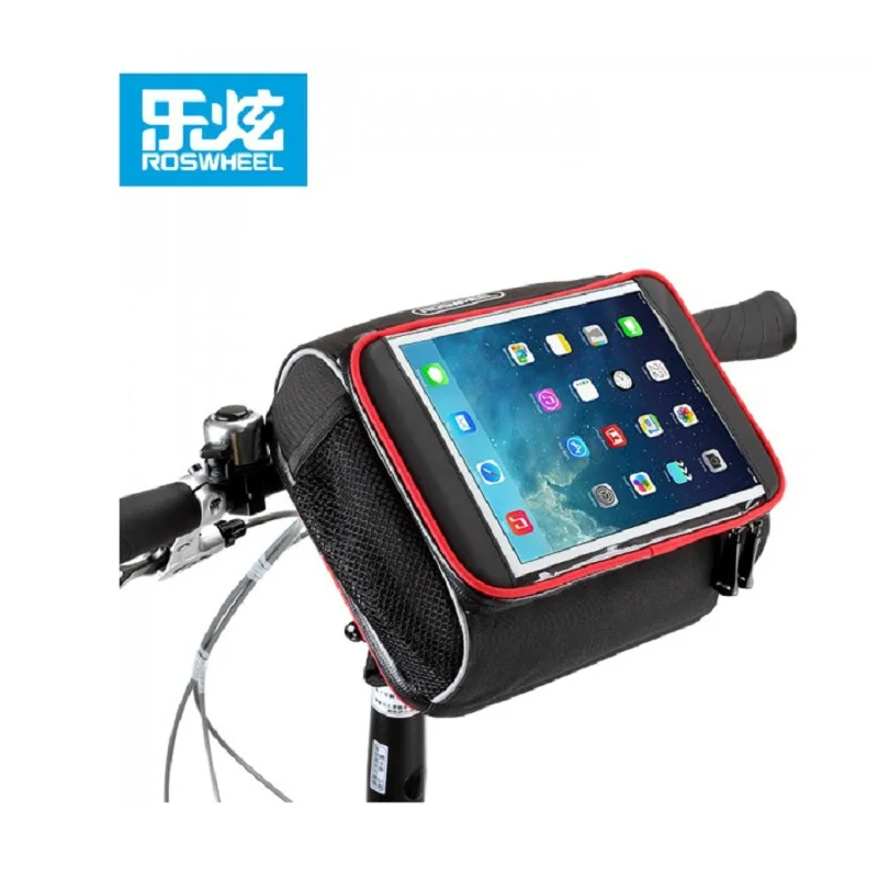 

Bike Bag Waterproof iPad Flatbed Folding Bike Handlebar Bag Screen Touch Large Capacity Cycling MTB Frame Front Tube Bicycle Bag