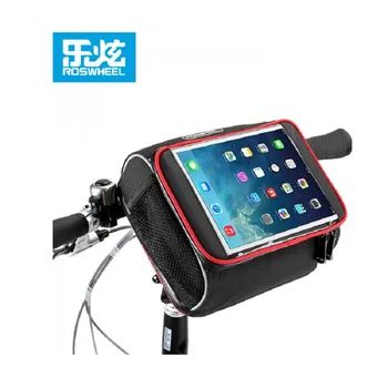 

Bike Bag Waterproof iPad Flatbed Folding Bike Handlebar Bag Screen Touch Large Capacity Cycling MTB Frame Front Tube Bicycle Bag