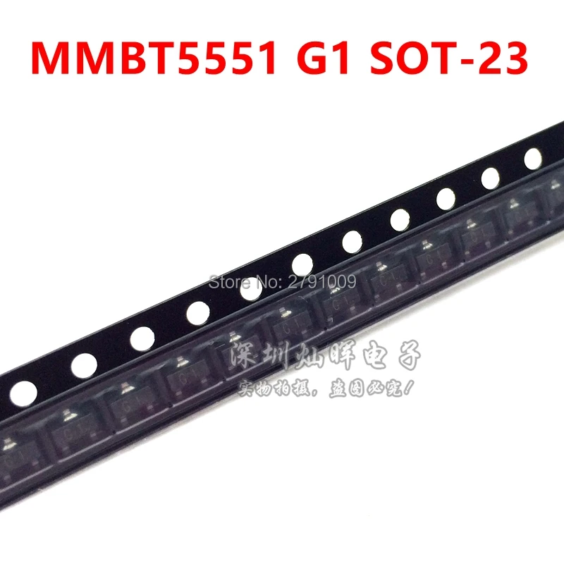 Транзистор 100pcs MMBT5551 2N5551 G1 SOT-23 | Инструменты