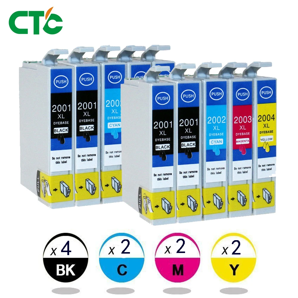 10x Ink Cartridges 200XL T2001 for Epson XP 100 XP 200 XP 300 XP310 XP 400 XP410 Workforce 2510