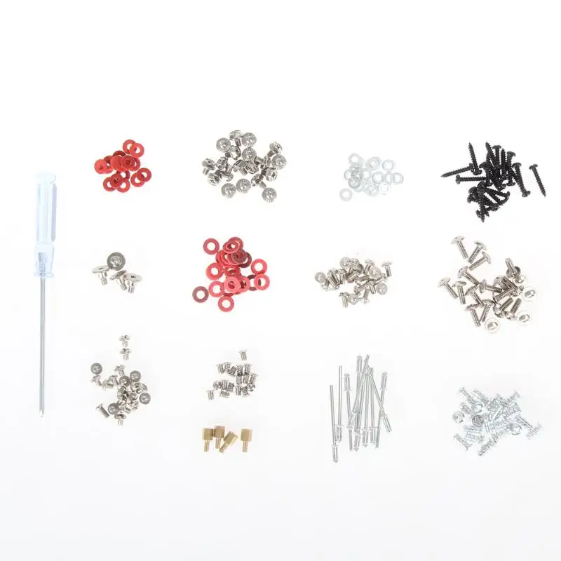 

208pcs 12 Kinds Computer Screws for Motherboard Desktop PC Case CD-ROM Hard disk Notebook Screw