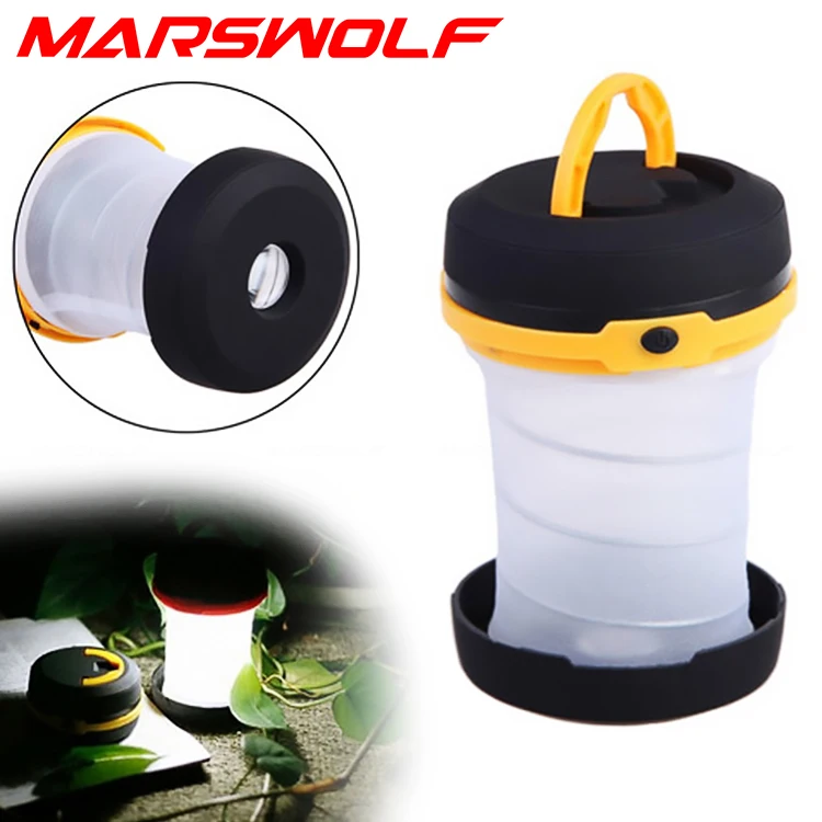Collapsible Camping light 5 colors Led portable Stretch camping lamp led night lantern for outdoor emergency 3*AA flashlight | Освещение