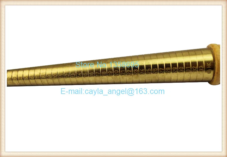 high quality brass ring sizer stick