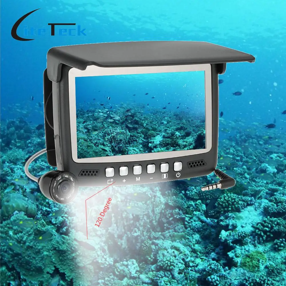 

4.3" Digital Color TFT Monitor 960 X 240 8 Infrared LED 800TVL HD Underwater Fishing Camera 30M Cable Fish Finder Night Vision