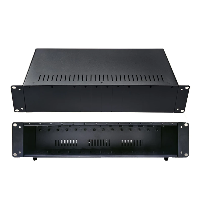 Media Converter Rack 2U 19″14 Slots Rack Mount