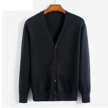 Новое поступление, модный весенний вязаный свитер, мужской кардиган полосатый каждодневный свободный большой приливный компьютерный однобортный Плюс Размер M-4XL5XL