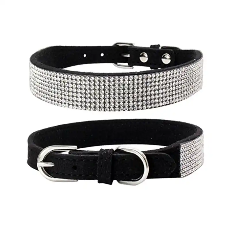 diamond studded cat collar