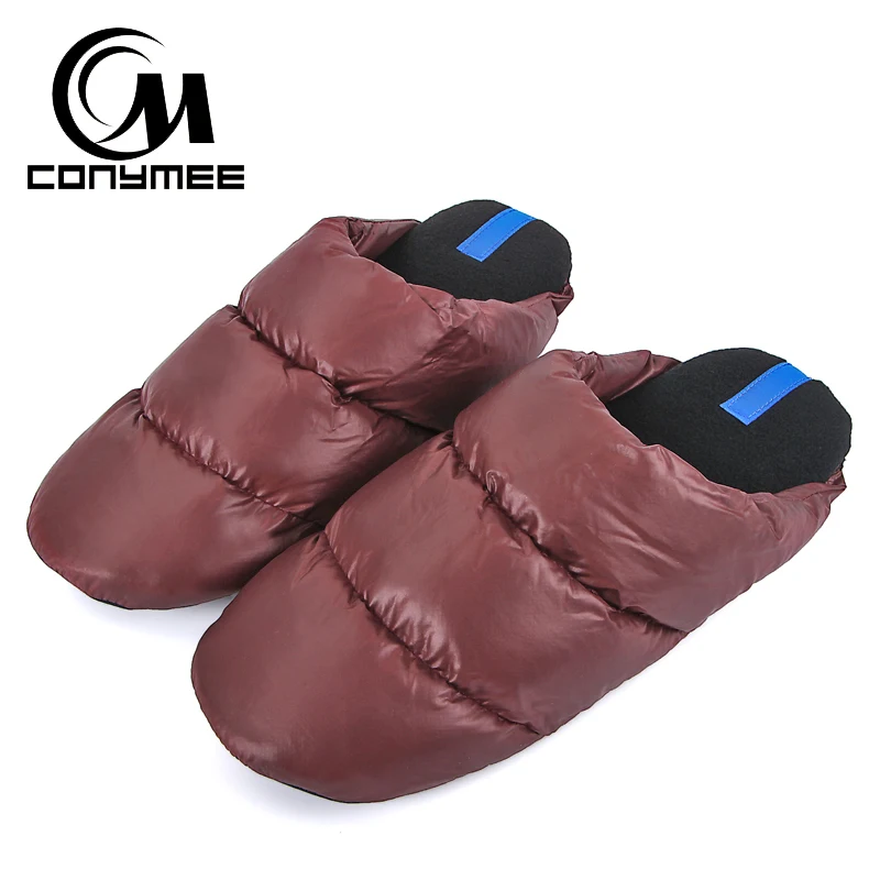 Мужские домашние тапочки CONYMEE теплые с хлопковой подкладкой Pantufa повседневная