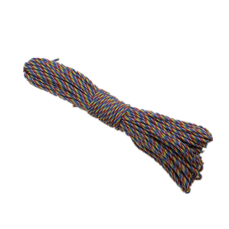 100ft (31 متر) rainbow paracord في 550 paracord في المظلة الحبل الحبل ropew تسلق outdoor paracord التخييم أداة