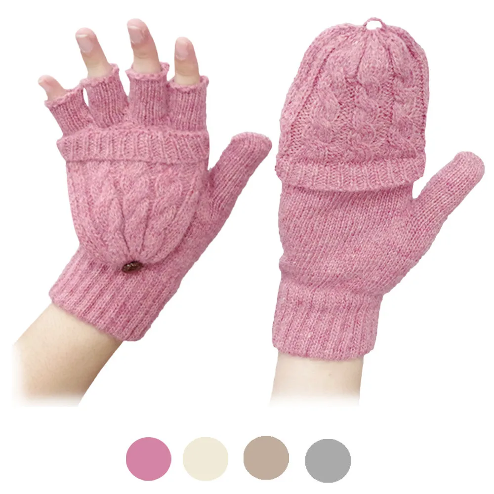 Подходит для женщин, девушек и девочек. теплые зимние перчатки без пальцев митенки, перчатки для женщин, элегантные теплые женские перчатки