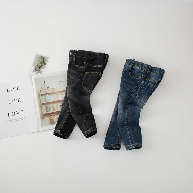 Autumn 2018 New Style Girls Jeans Kids Clothing Pants For Girls Spring Trousers Children Jeans Elastic Waist Fashion For Baby (16)