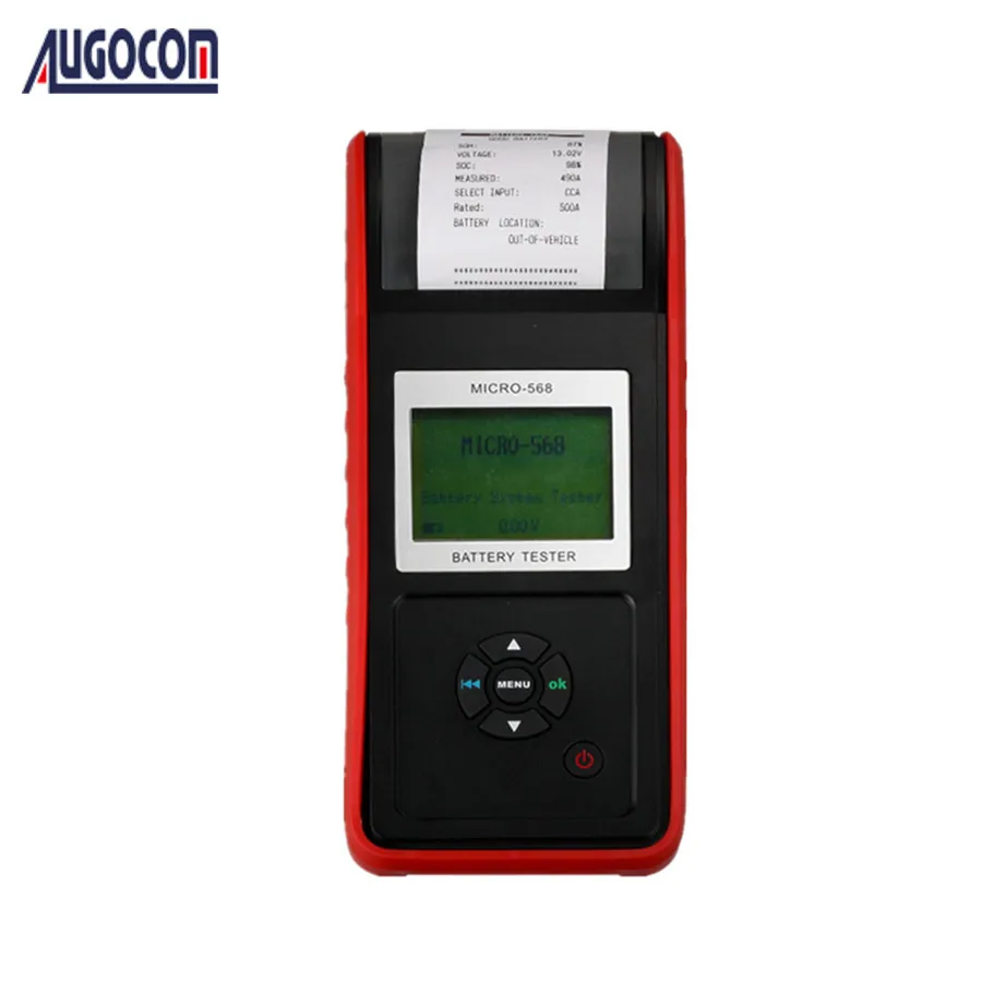 

AUGOCOM MICRO-568 MICRO 568 Battery Tester Battery Conductance & Electrical System Analyzer With Printer One Year Warranty