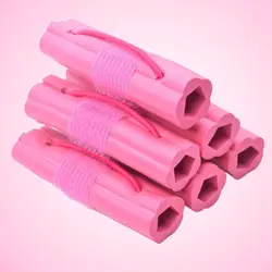 6 шт. Magic губка пены подушки короткие ролики бигуди твист DIY Розовый цвет для девочек