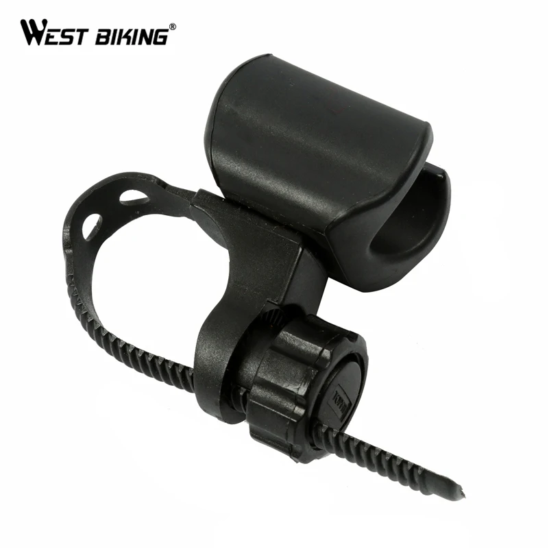 Top WEST BIKING Cycling Light Holder 360 Degree Swivel Bicycle Light Holder Universal MTB Bike Front Flashlight LED Torch Mount Clip 2