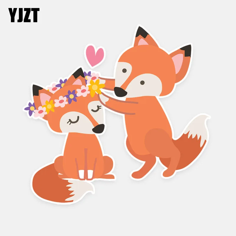 YJZT 14.5CM*14CM Beautiful Fantastic PVC Animal Nice Quality Car Sticker Decals 5-0938 | Автомобили и мотоциклы