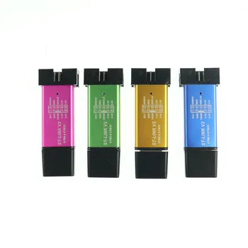 

5pcs/lot KJ268 Stlink ST-Link V2 Mini STM8 STM32 Simulator Download Programmer Programming With Cover