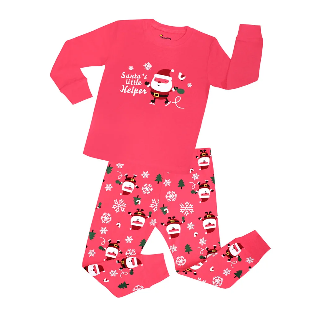 Весенне-осенние детские пижамы одежда для маленьких мальчиков и девочек костюм с длинными рукавами хлопковые пижамы детские пижамы, пижамный комплект
