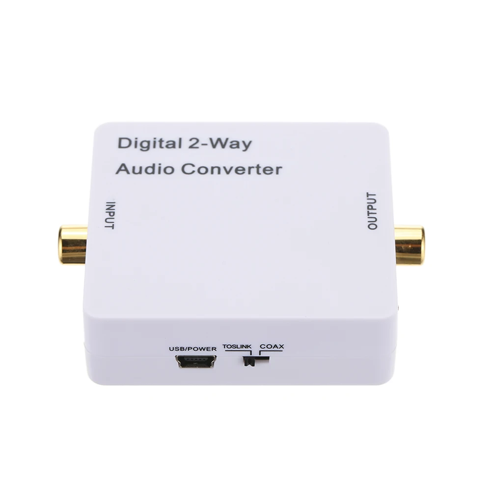 

Digital 2-way Audio Converter Optical Toslink SPDIF / Coaxial Bidirectional Converter Audio Signal Amplifier Splitter Switcher