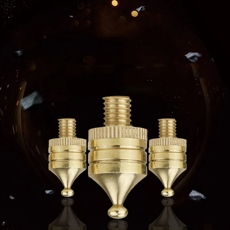 

4 Sets Speakers Stand Feet Foot Pad Pure Copper Gold Loudspeaker Box Spikes Cone Floor Foot Nail