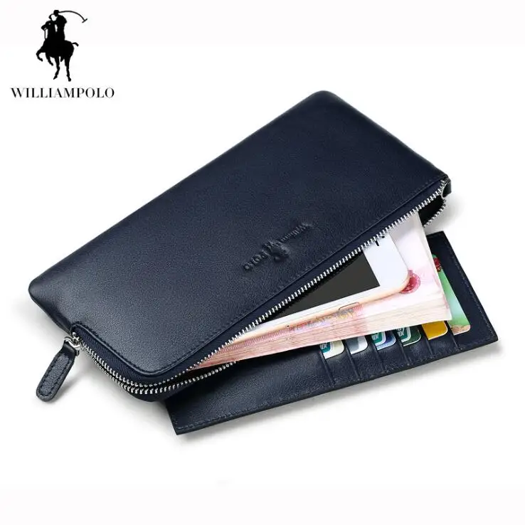 

Williampolo New Men Wallets Genuine leather Thin Section Wallet Business Coin Purse Ultrathin wallet