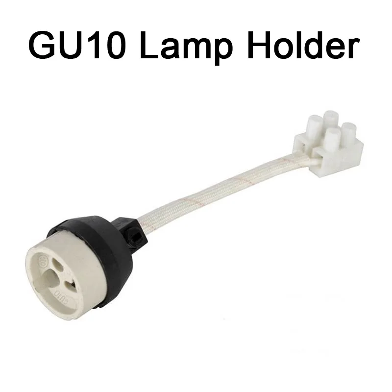 Цоколь лампы База держатель лампа база GU10 лампа светильник адаптер соединитель конвертер керамический провод для Светодиодный галогеновая лампа светильник