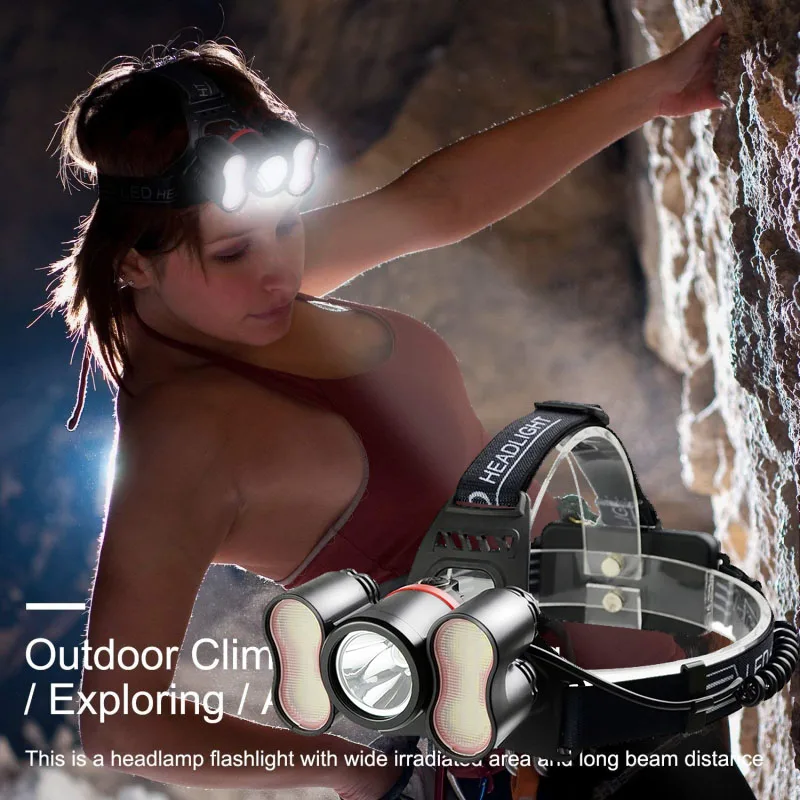 

Superbrighrt 22000LM 18650 Rechargeable Waterproof Head Lamp for Cycling Running Camping Hiking Fishing