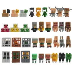36 шт./лот Новинка! Minecraft больше вешалки персонажей фигурку игрушечные лошадки Милые 3D Minecraft модели игры Коллекция # E