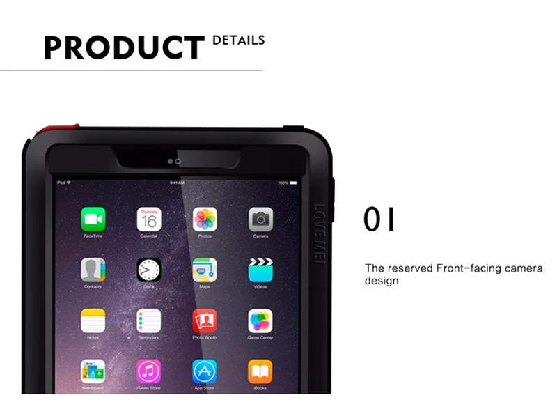 Aluminum Shockproof Case For iPad Air 2 (2)