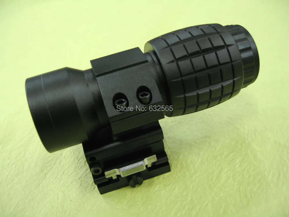 

Free Shipping! Tactical 3x Magnifier Scope Flip to Side Mount Fits Aimpoint Sight with free mounts