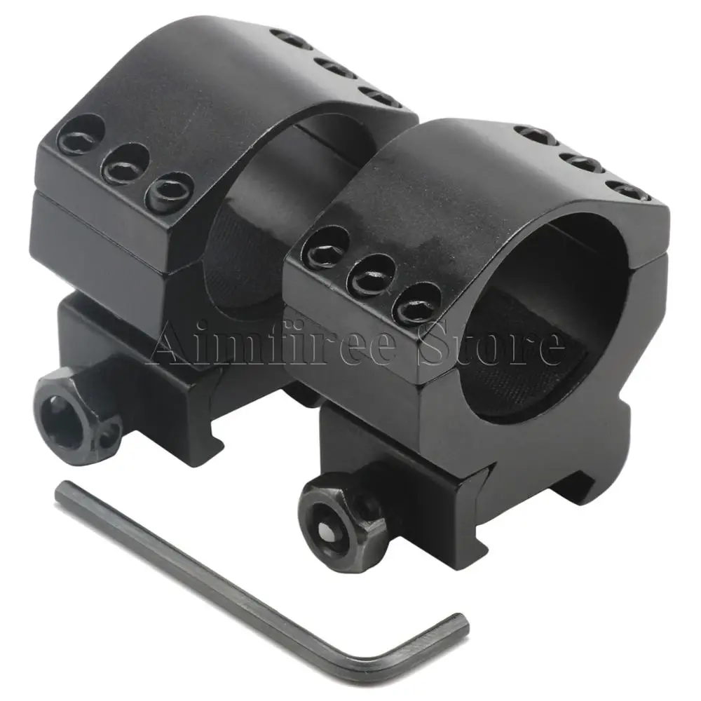 Heavy Duty 30mm Scope Rings Laser Flashlight Mount High Profile 20mm