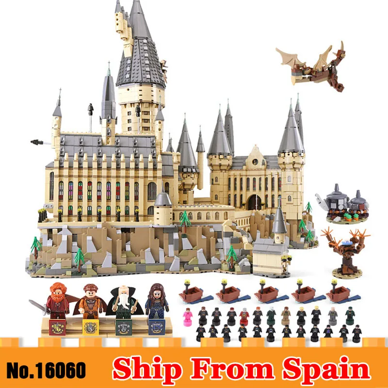 

16060 Movie Series The Harry's Castle School Set Compatible with Legoed 71043 Building Blocks Bricks Toy New year gifts
