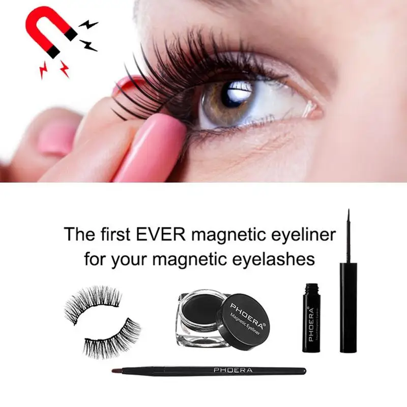 

Magnetic Eyeliner for magnets eyelashes Fast Drying Easy to Wear Long-lasting Liquid Black Eyeliner Gel Waterproof Sweat-proof