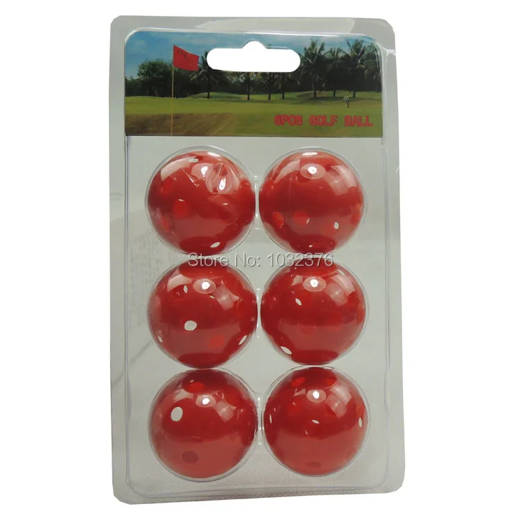 

6 PCS golf ball boxes of golf blister box packing golf gift Perforated golf ball