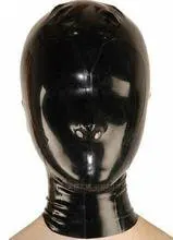 Анатомическая латексная маска черный резиновый Фетиш латексные капюшоны и маски с носом комбинезон костюм презерватив Резина Индивидуальные