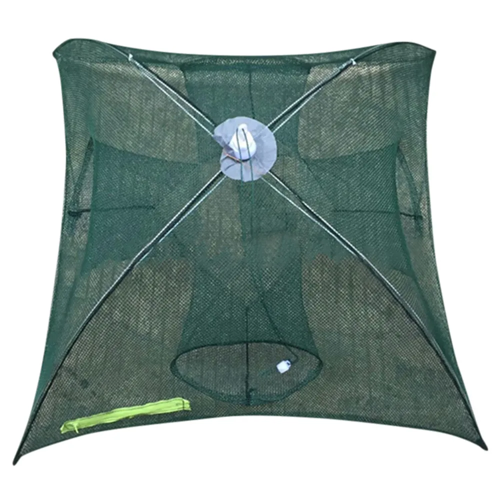 

Strengthened 4-16 Holes Automatic Fishing Net Shrimp Cage Nylon Foldable Crab Fish Trap Cast Net Cast Folding Fishing Network
