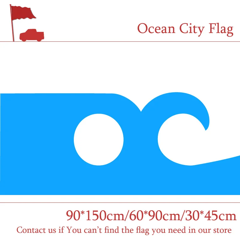 

Free shipping Ocean City Flag Of Maryland State 60*90cm 90*150cm 3x5ft Custom High-quality Banners 30*45cm Car Flag