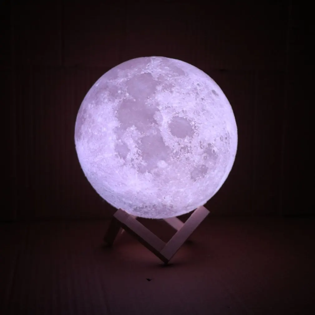 3d-лампа с принтом Юпитера лампа в форме планеты Земля Рождественская декоративная двухцветная Лунная лампа перезаряжаемая лампа с сенсорным Usb светодиодным ночным светом