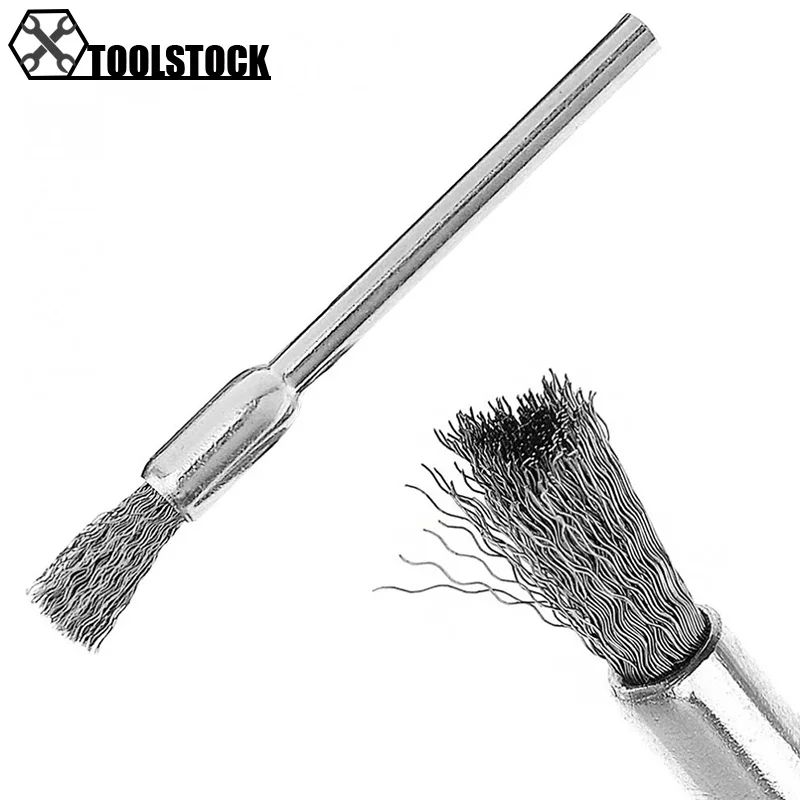 

Polishing Steel Brush Wire Mini Brush with Handle and Pen Type for Cleaning / Grinding / Polishing