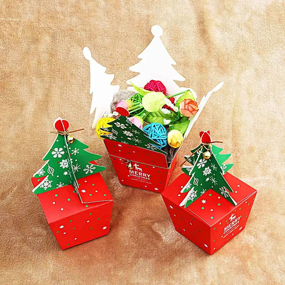 5 шт./упак. Merry Колокольчик для елки вечерние Бумага подарочные коробки для сладостей сумок вечерние украшения