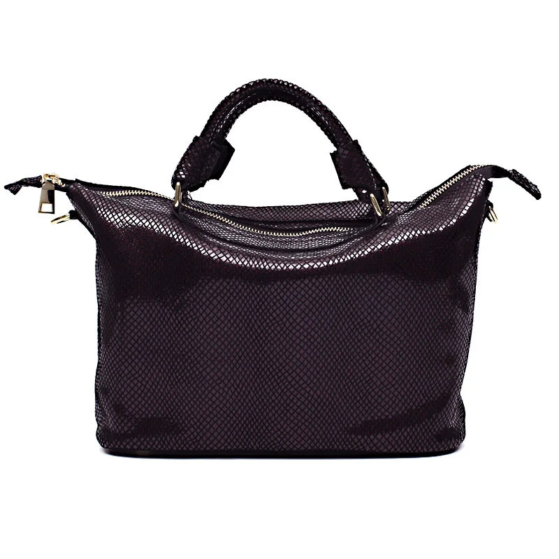 ZROM, женская сумка-хобо из натуральной кожи, дизайн, женская мода, большие сумки на плечо, для покупок, Повседневная сумка, сумки-мессенджеры - Цвет: purple