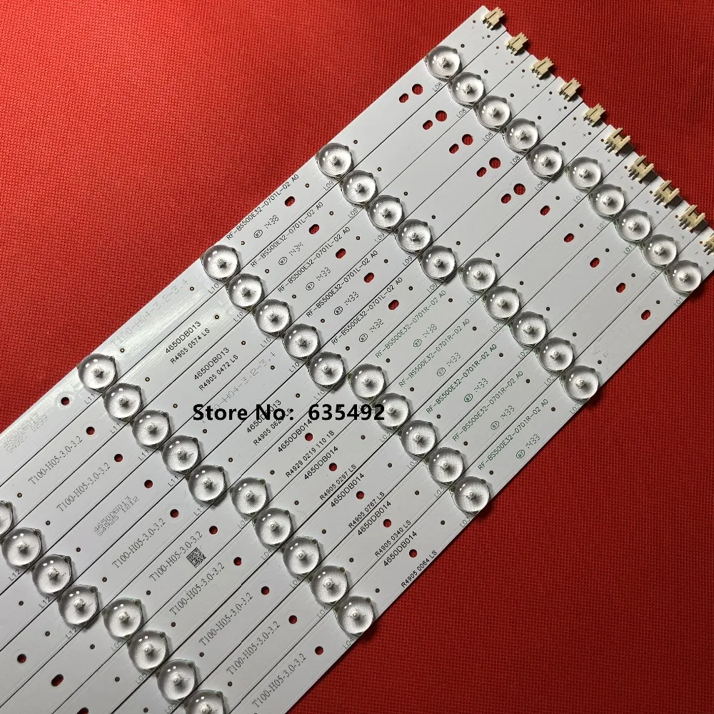 10개 LED 스트립 RF-BS500E32-0701L-02 RF-BS500E32-0701R-02 A0 TCL D50A710 L50F2850A 52M5030A