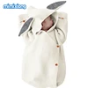 Baby Sleeping Bags for Stroller Winter Warm Toddler Infantil Swaddle Wrap Autumn Rabbit Knitted Envelopes For Discharge Newborn ► Photo 2/4