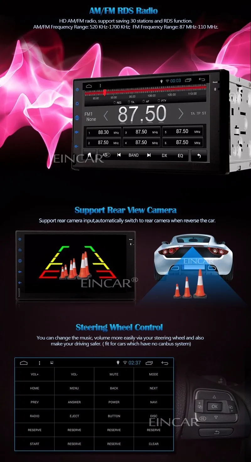 Cheap 7018B 2Din In Dash Universal Quad Core 2 Din Android5.1.1 Car Audio Stereo GPS 3G Wifi Bluetooth Radio (No) CD Player Automotive 5