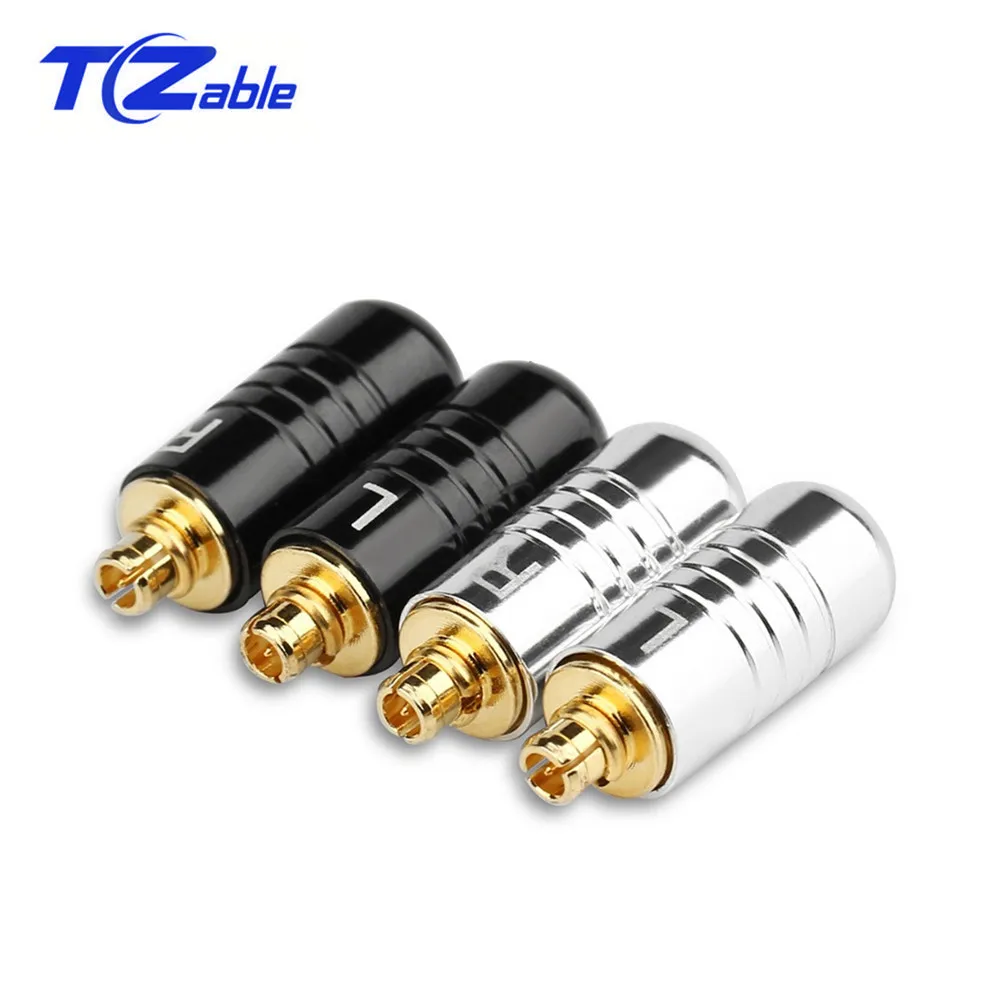 

For MMCX Earphone Audio Connector DIY Custom Pin Headphone Plug Adapter For Se215 Se315 Se425 Se535 Se846 HIFI Plug Gold Plating
