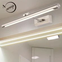 Moderna lámpara Led de metal y PC para espejo, tira larga para vestidor, baño, espejo, faros