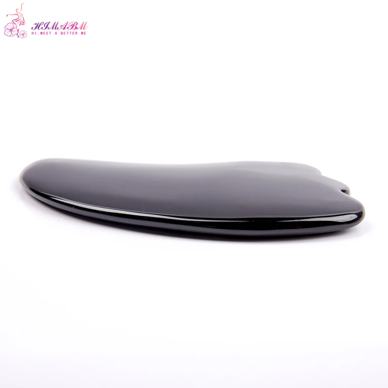 1 Pcs 100% Natural black jade guasha board massage tool facial treatment scraping tool for body health care 1 Pcs 100% Natural black jade guasha board massage tool facial treatment scraping tool for body health care