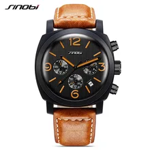 SINOBI Watch Men Sport Wristwatch Relogio Masculino Fashion Waterproof Watch Men Navy officials watches kol saati