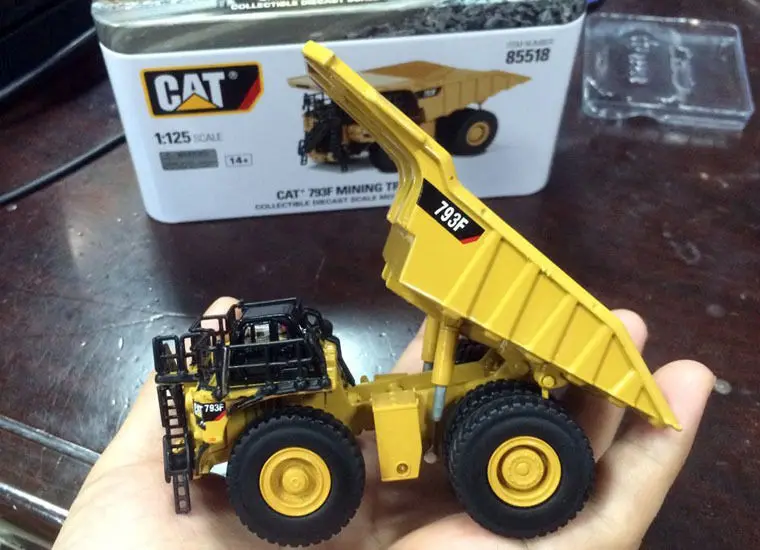 Новая модель Box DM Cat 793F горный грузовик литье под давлением в масштабе 1:125 #85518|mining