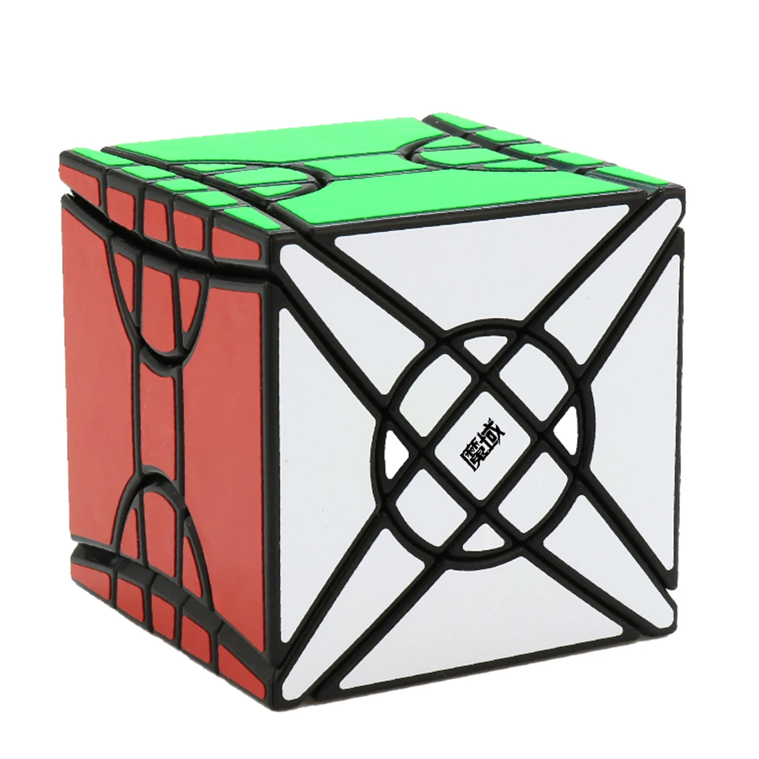 Черный Moyu Fisher Time Wheel Cube Черный/без наклеек магический куб TimeWheel Головоломка Куб странной формы Cubo Magico игрушки для детей - Цвет: Черный