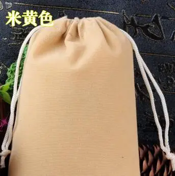 Beige Розничная от 1 шт. 17*23,20*30,25*30,25*35 см Большой размер Черный бархатный мешок на шнурке для упаковки дисплея подарочные пакеты - Цвет: Beige